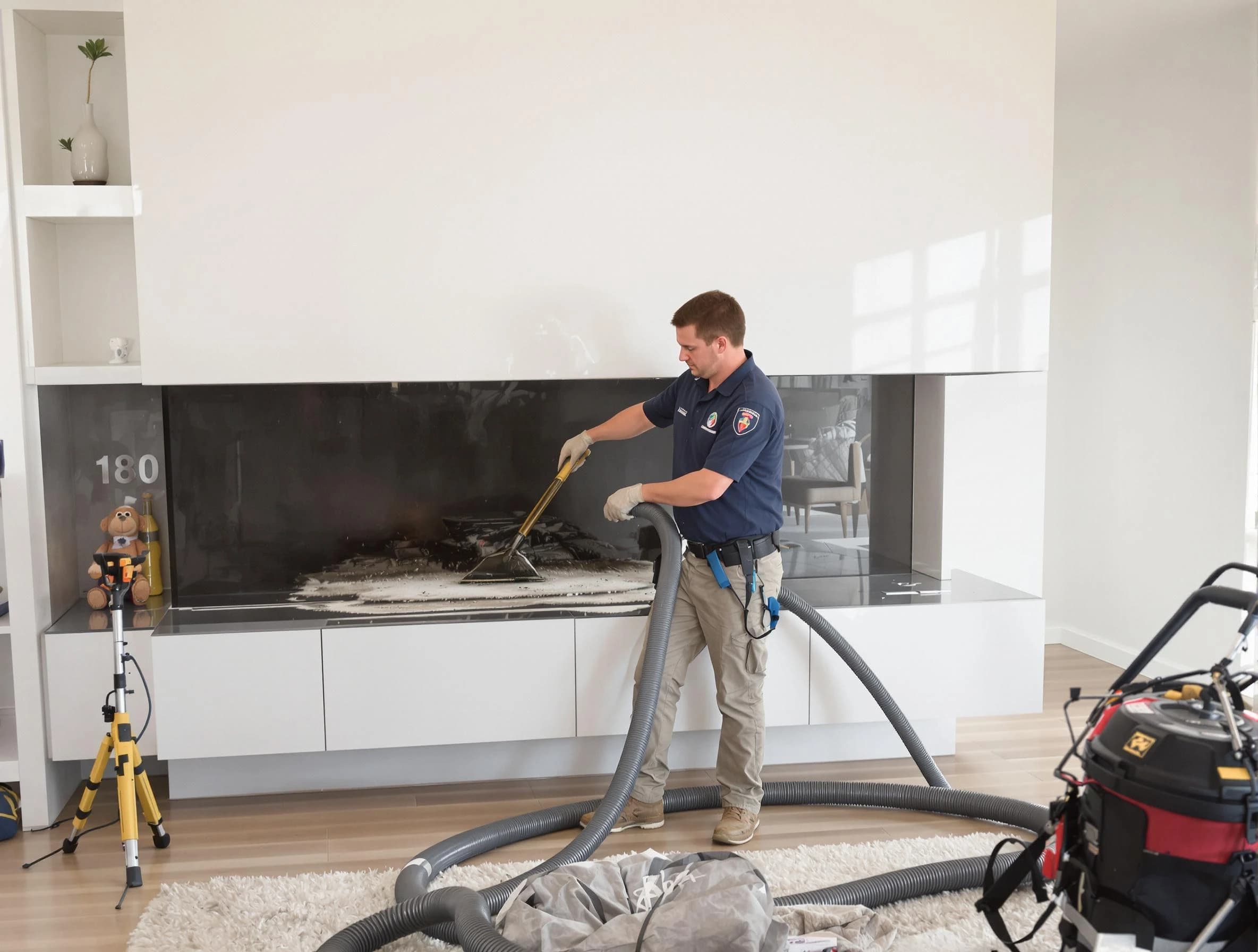 Spanish Fork Chimney Sweep technician providing chimney sweeping services in Spanish Fork, UT