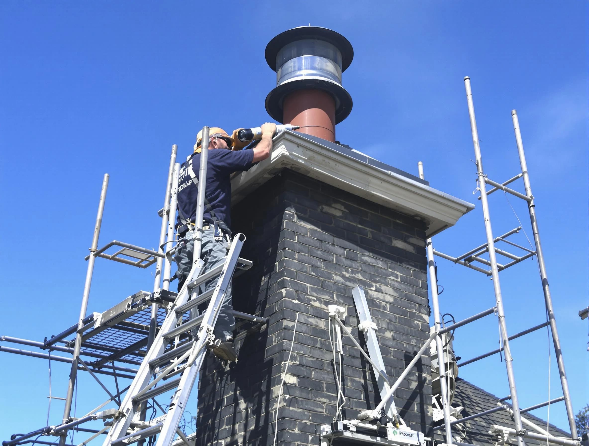 Sturdy chimney crown finished by Spanish Fork Chimney Sweep in Spanish Fork, UT