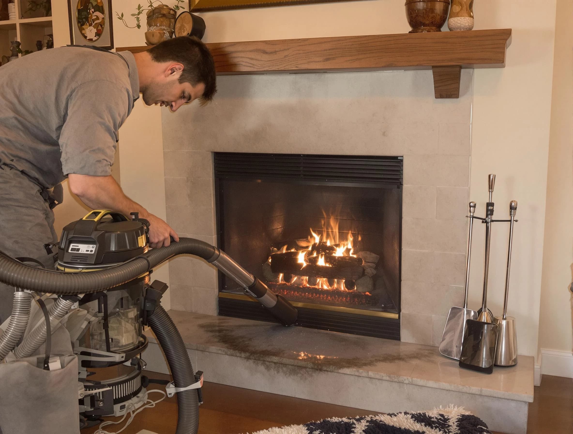 Routine fireplace upkeep by Spanish Fork Chimney Sweep in Spanish Fork, UT