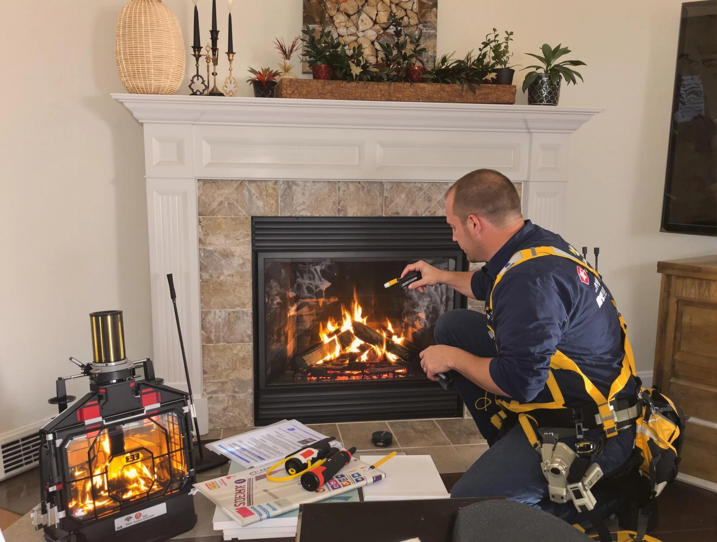 Safety-focused fireplace inspection by Spanish Fork Chimney Sweep in Spanish Fork, UT