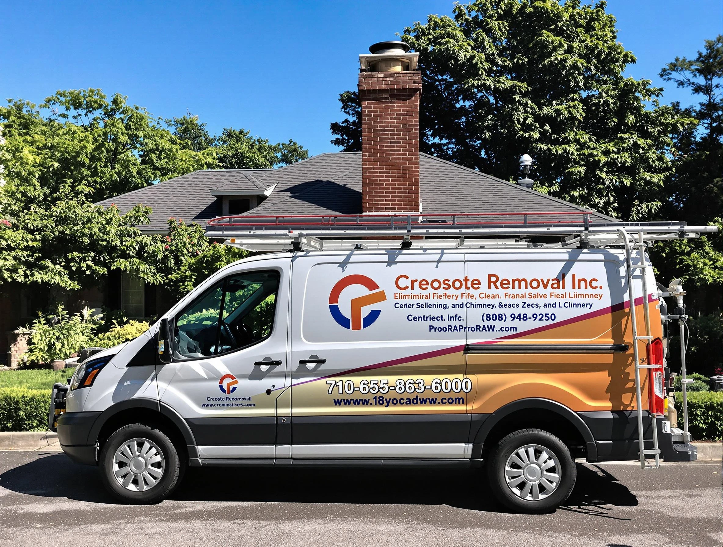 Spanish Fork Chimney Sweep technician removing creosote safely in Spanish Fork, UT
